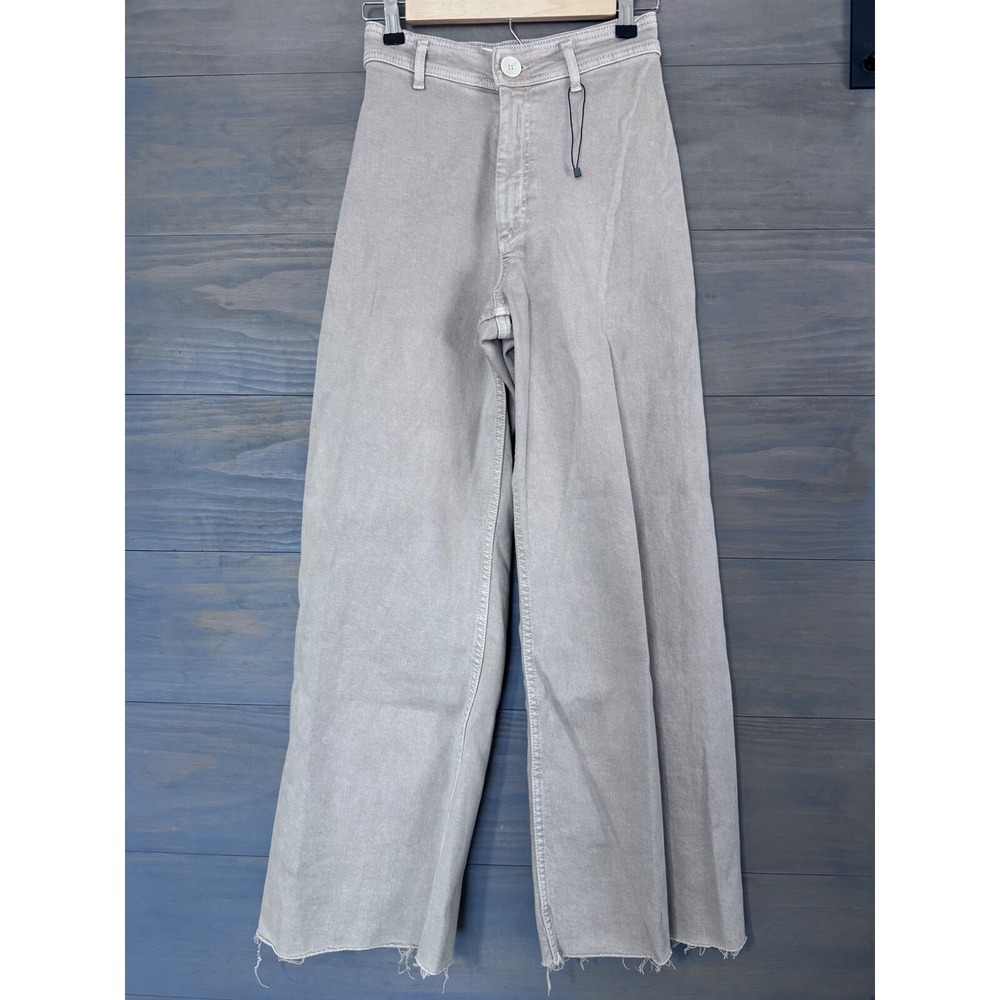 Zara The‎ Marine Straight Jeans Women's Size 2 Wide Leg - Picture 4 of 9